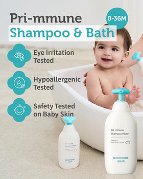 GOONGBE Pri-mmune Shampoo bottle close-up