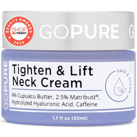 goPure Neck & Chest Moisturizer Cream 1.7oz front view