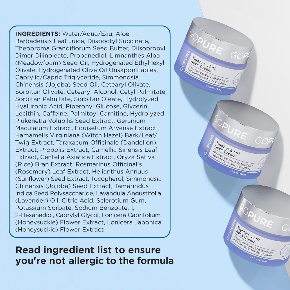 goPure Neck & Chest Moisturizer Cream 1.7oz lifestyle scene
