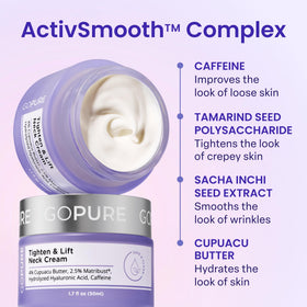 goPure Neck & Chest Moisturizer Cream 1.7oz side view