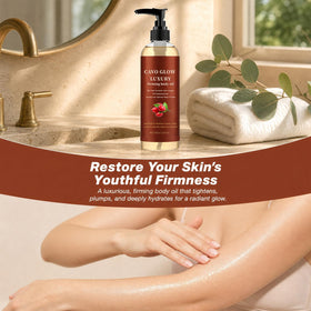 GosBio Cavo Glow Body Oil with flowers