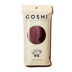 GOSHI Exfoliating Shower Towel red model front view