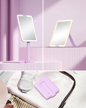 Gospire Travel Makeup Mirror charging with Type-C cable