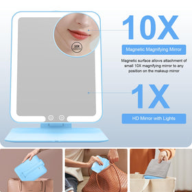 Gospire Travel Makeup Mirror in velvet storage bag