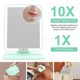 Gospire Travel Makeup Mirror in velvet storage bag