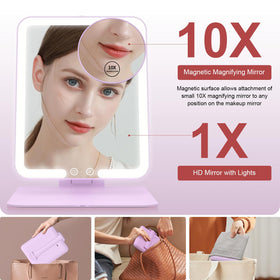 Gospire Travel Makeup Mirror in velvet storage bag