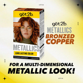 Got2B Metallics Bronzed Copper hair color kit contents