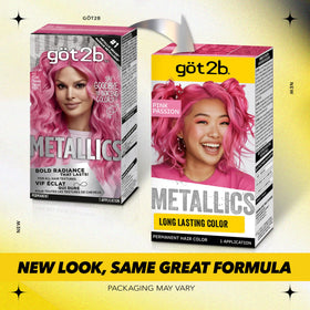 Got2B Metallics hair dye kit contents including gloves and instructions