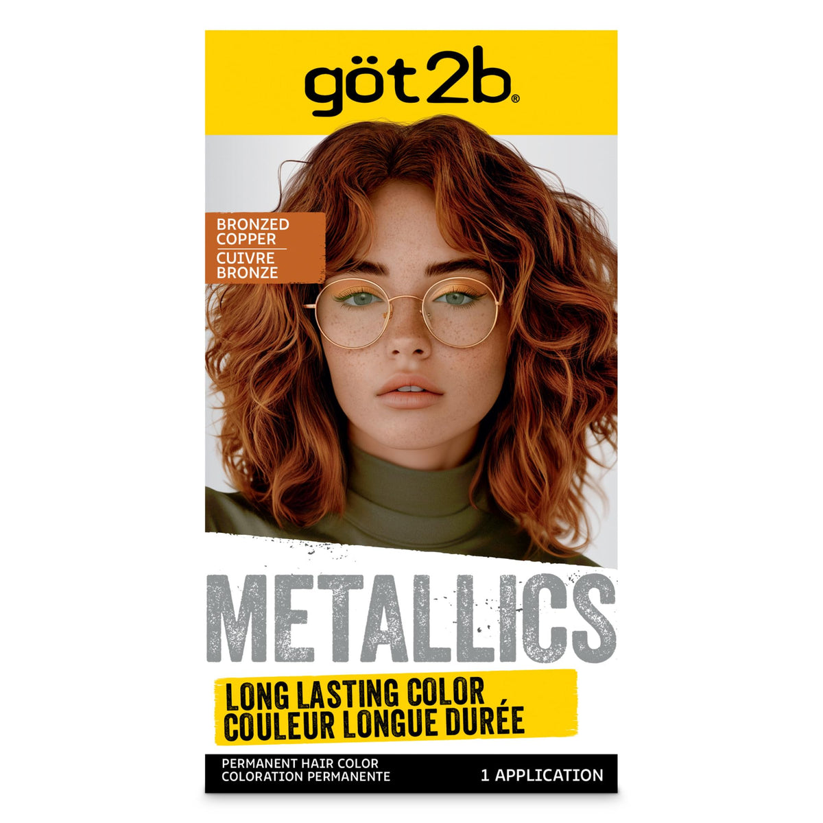 Got2B Metallics Permanent Hair Color Bronzed Copper box front view