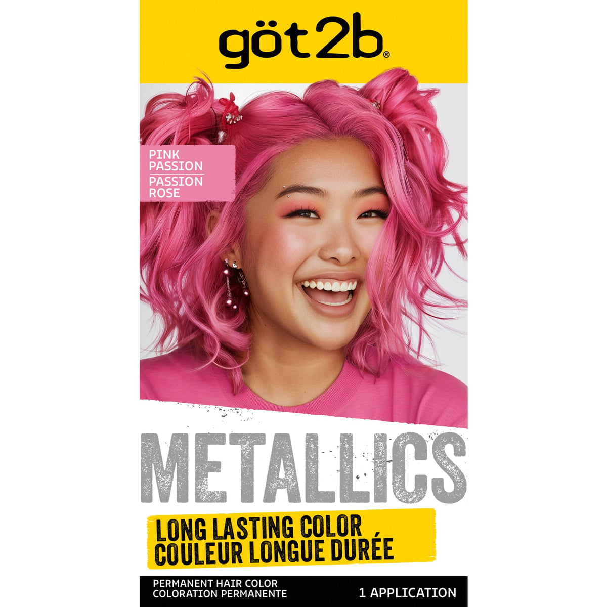 Got2B Metallics Permanent Hair Color M87 Pink Passion front view