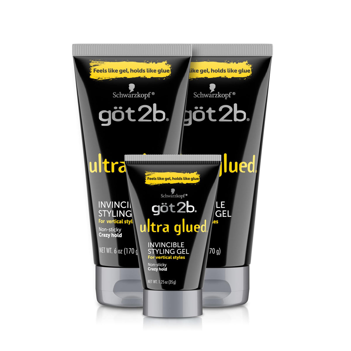 Got2B Ultra Glued Hair Gel 6 Fl Oz front view