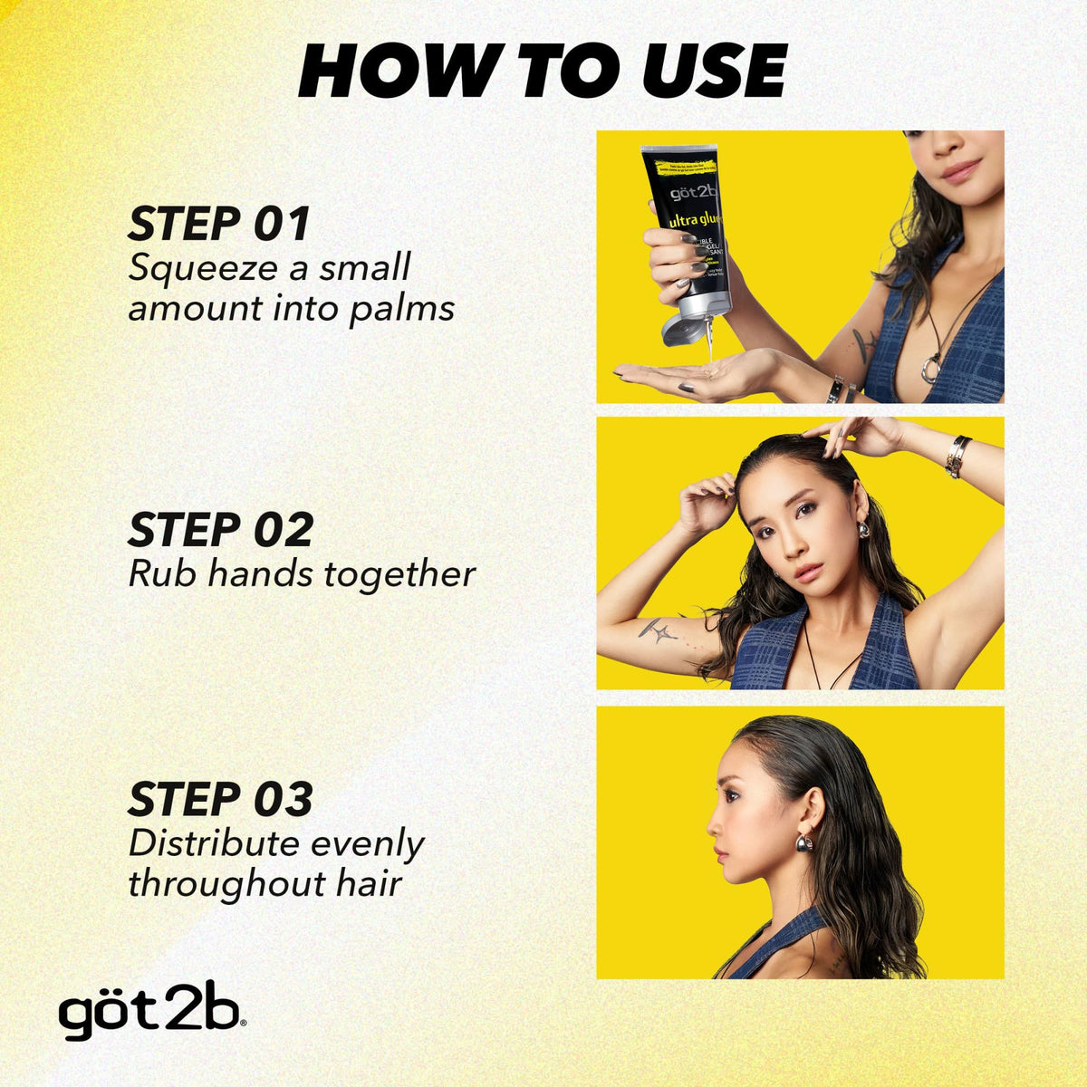 Got2B Ultra Glued Hair Gel used for spiked hairstyle