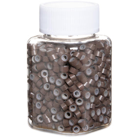 GOTDYA 1000pcs brown hair extension beads front view
