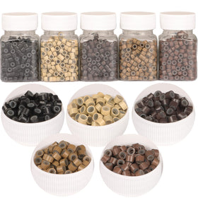 GOTDYA 2500pcs silicone-lined micro rings front view