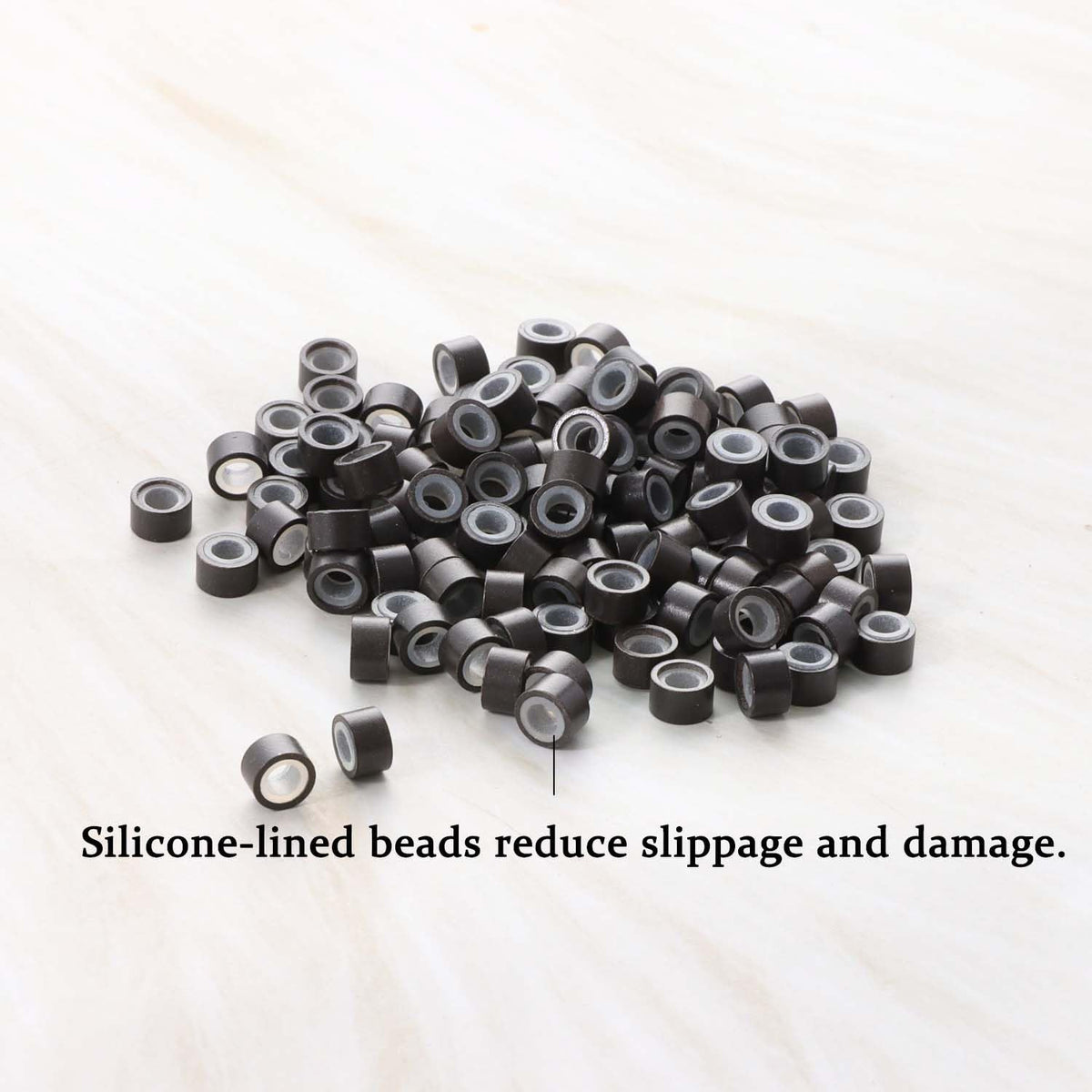 GOTDYA 5mm hair extension beads in packaging