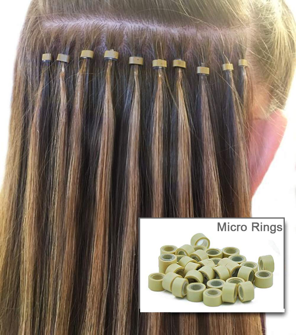 GOTDYA micro rings on a hair extension