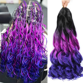 GOTEFERBE French Curl Braiding Hair 18 Inch pack front view