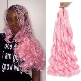 GOTEFERBE French Curl Braiding Hair 18 Inch pack front view