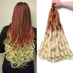 GOTEFERBE French Curl Braiding Hair 24 Inch pack front view