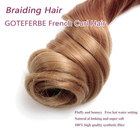 GOTEFERBE French Curl Braiding Hair 24 Inch pre-stretched detail