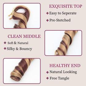 GOTEFERBE French Curl Braiding Hair 24 Inch styled in box braids