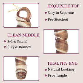 GOTEFERBE French Curl Braiding Hair displayed with braiding styles