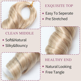 GOTEFERBE French Curl Braiding Hair in a stylish braid