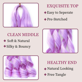 GOTEFERBE French Curl Braiding Hair in natural light