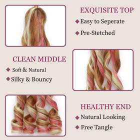 GOTEFERBE French Curl Crochet Hair styled in box braids