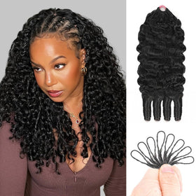 Goulus Burmese Curly Crochet Hair 120g front view