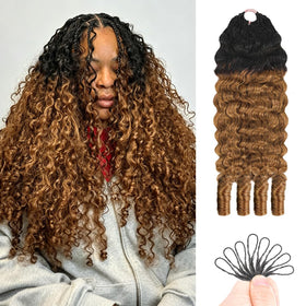 Goulus Burmese Curly Crochet Hair 120g front view