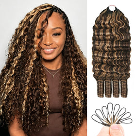 Goulus Burmese Curly Crochet Hair 120g front view