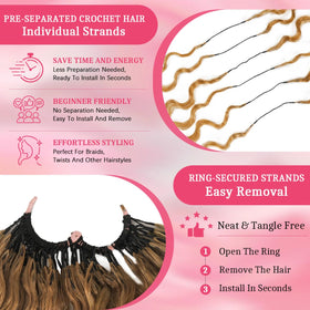 Goulus Burmese Curly Crochet Hair 120g packaging