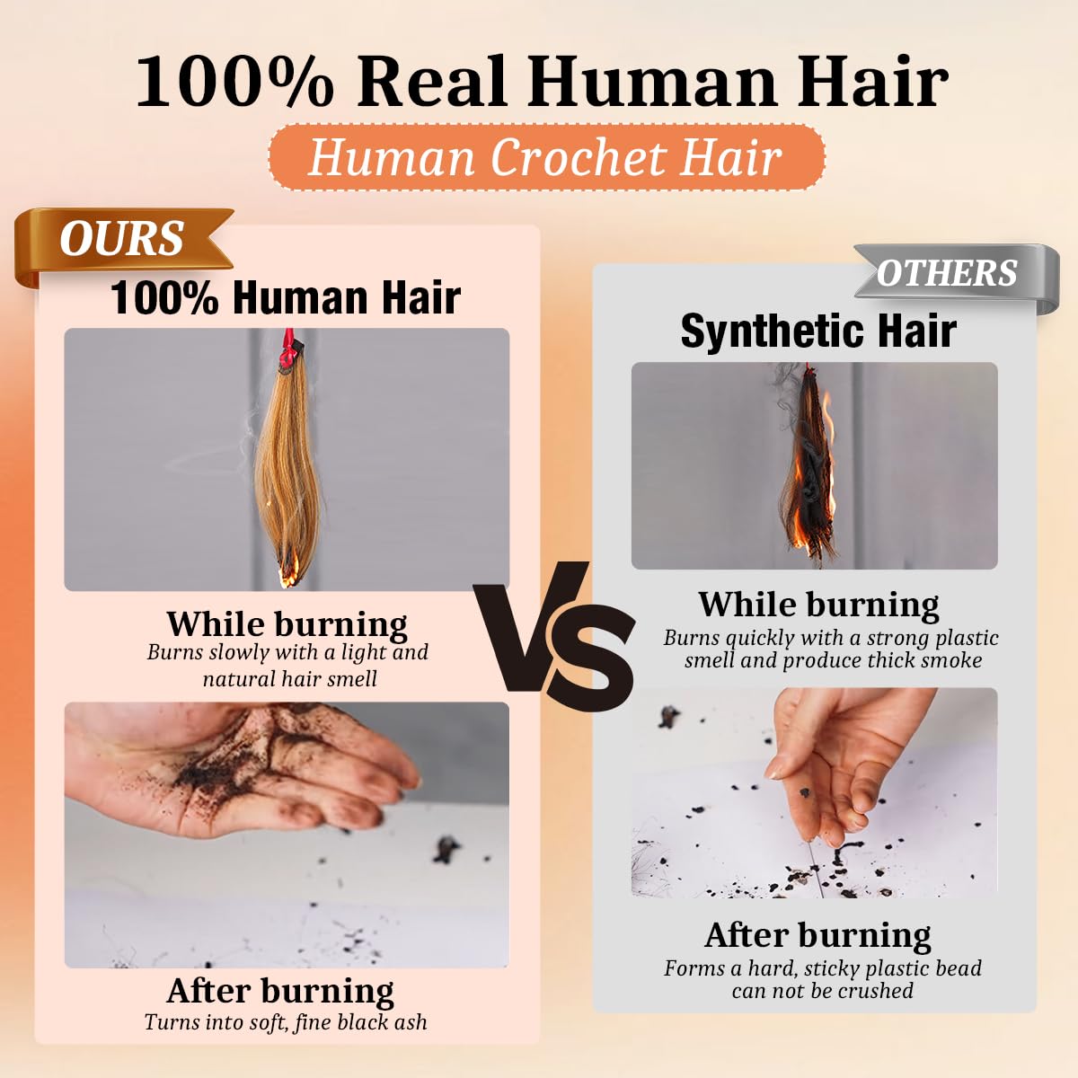 Goulus crochet hair packaging details