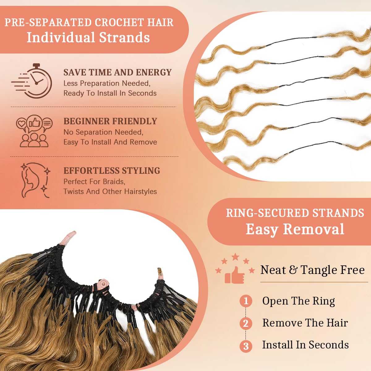 Goulus Honey Blonde Burmese Curly Crochet Hair styled in boho braids