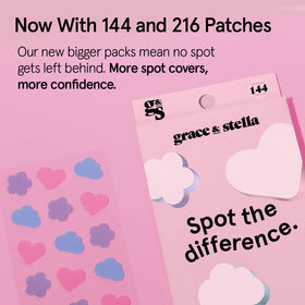 grace & stella acne patches displayed on a clean surface