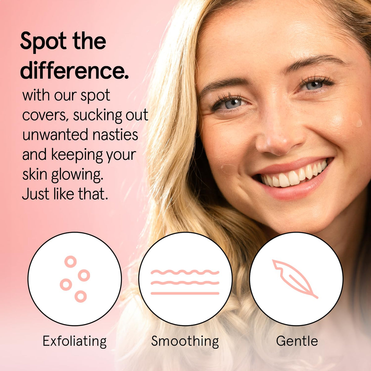 grace & stella acne patches showing individual patches in packaging