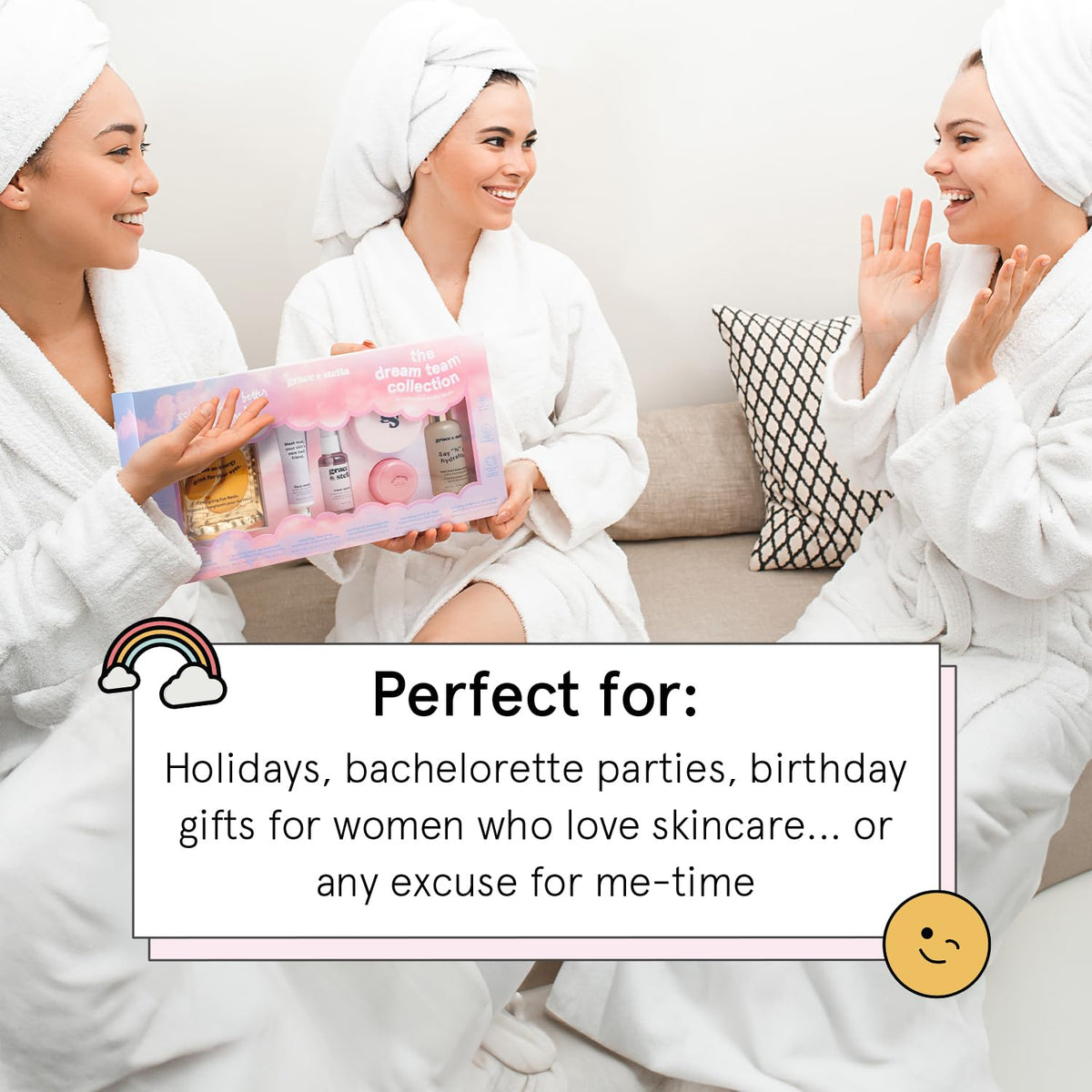grace & stella berry lip mask and rosewater spray