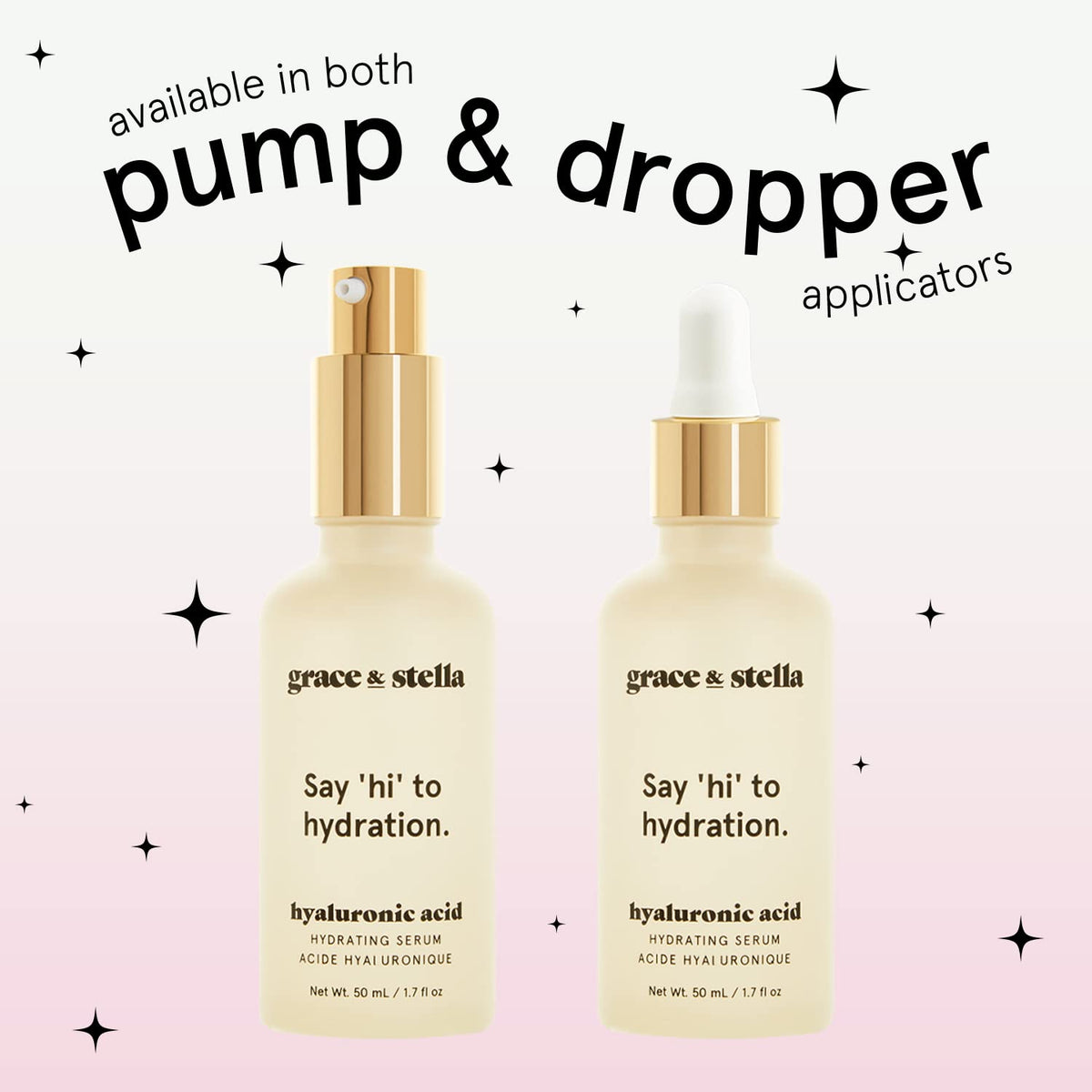 grace & stella Hyaluronic Acid Serum 50ml packaging