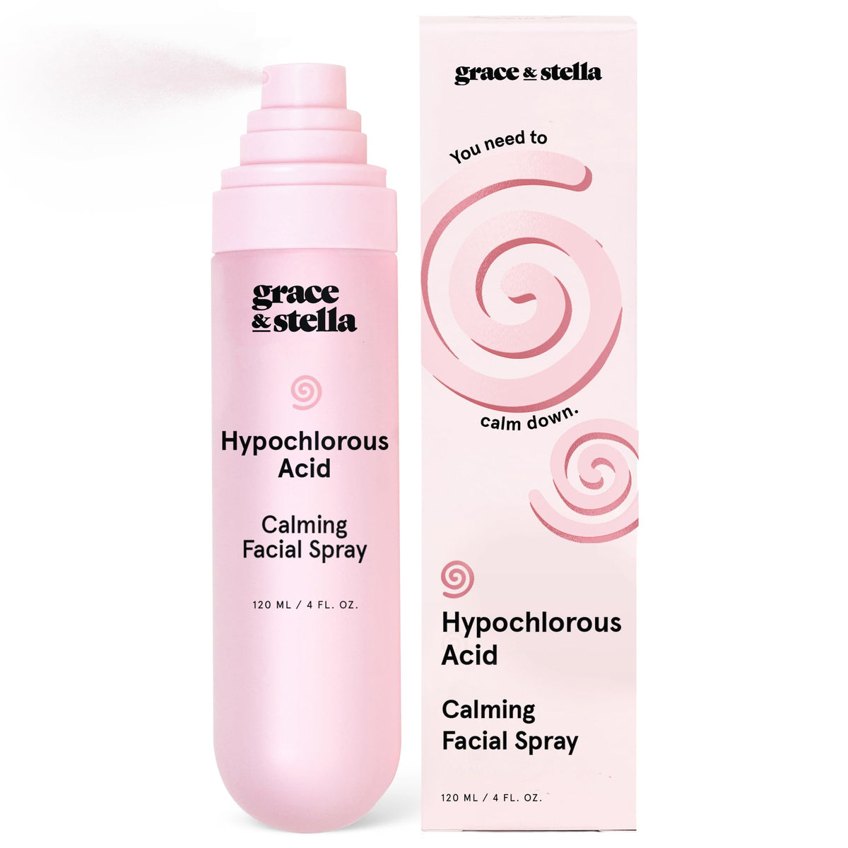 grace & stella Hypochlorous Acid Spray 120ml front view