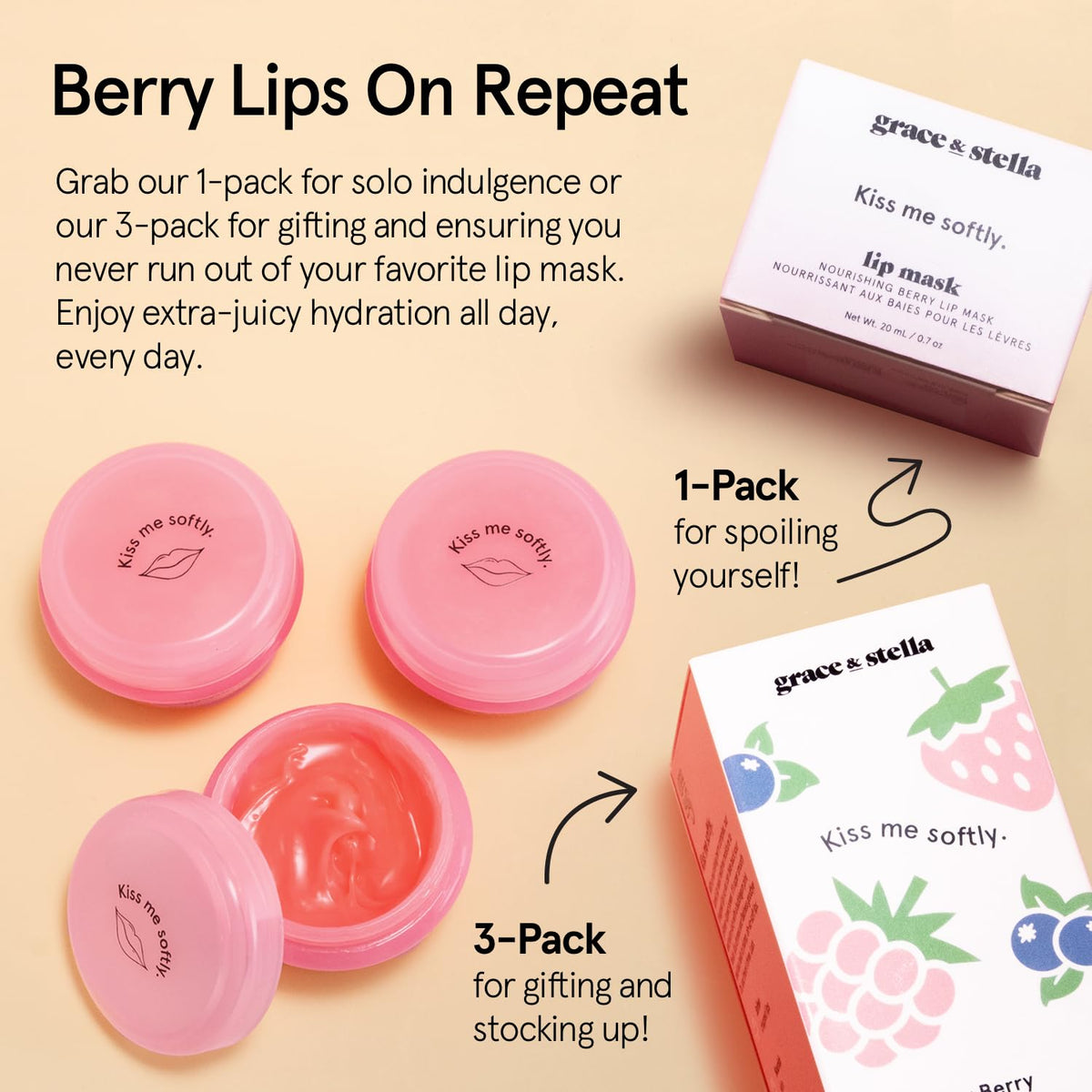 grace & stella Lip Butter application on lips