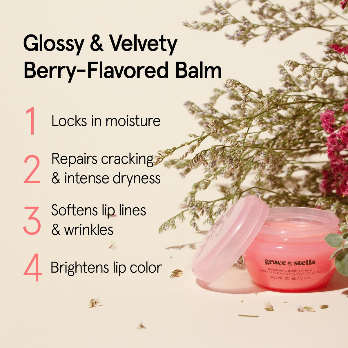 grace & stella Lip Butter lifestyle scene with beauty products