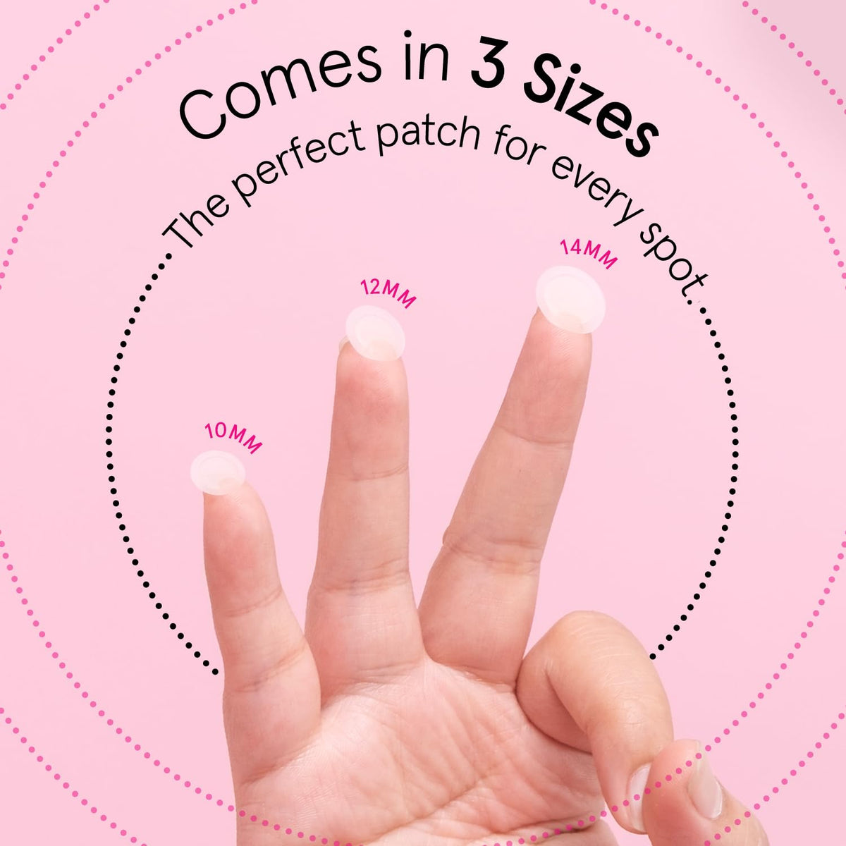grace & stella Multi-Size Pimple Patches 12mm size close-up