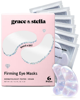 grace & stella Peptide Under Eye Patches front view packaging