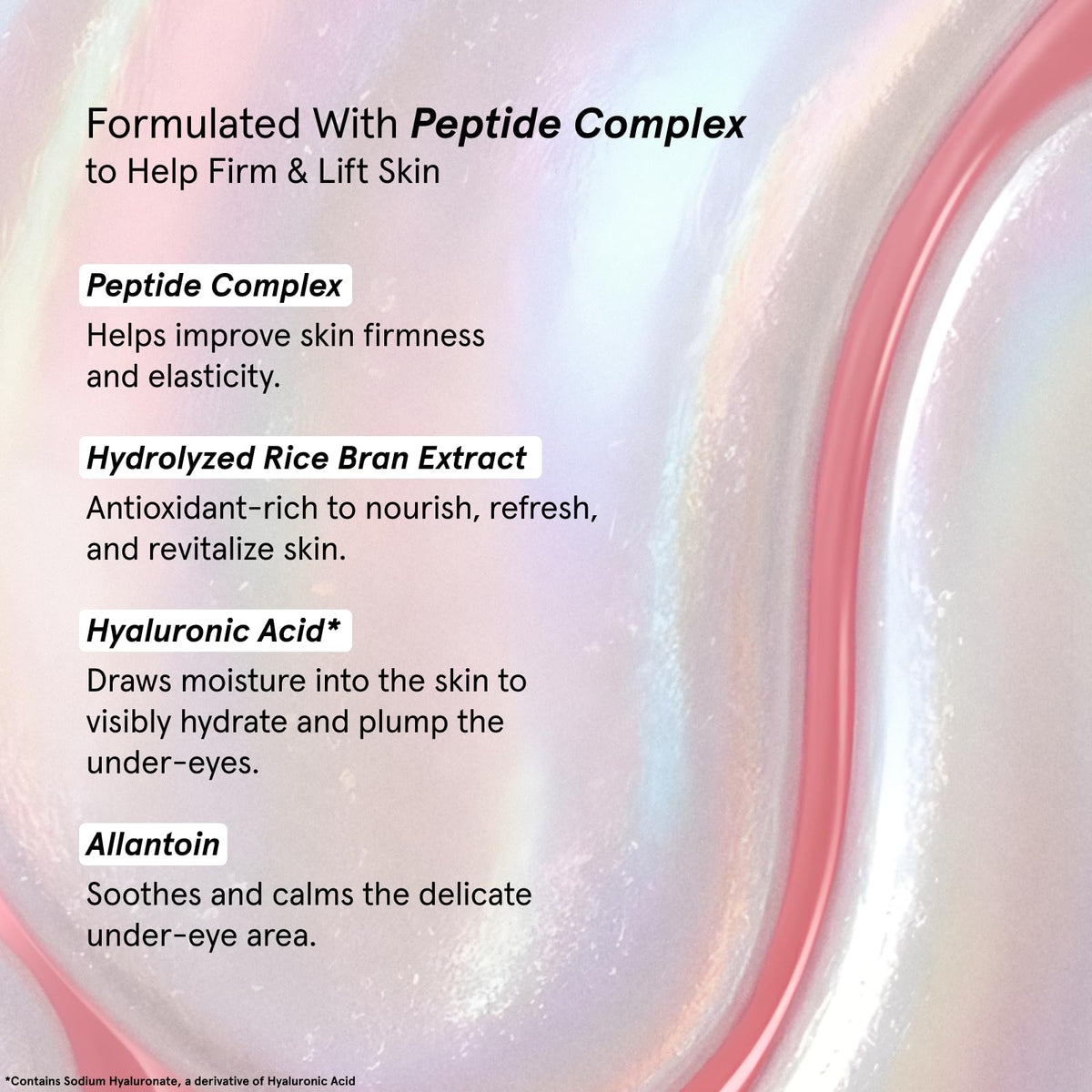 grace & stella Peptide Under Eye Patches in lifestyle setting