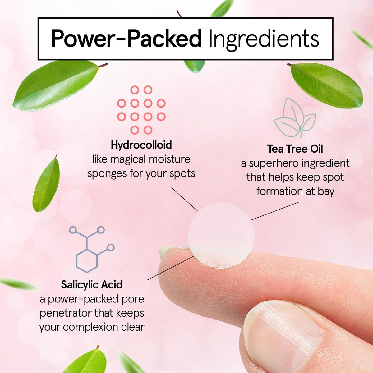 grace & stella Pore Strip Pimple Patches back view packaging