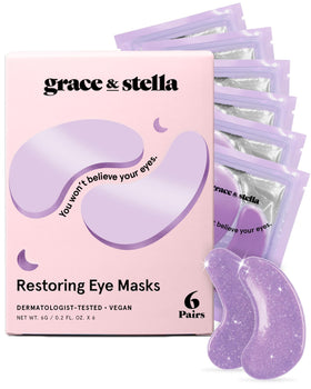 grace & stella Retinol Under Eye Patches packaging front view