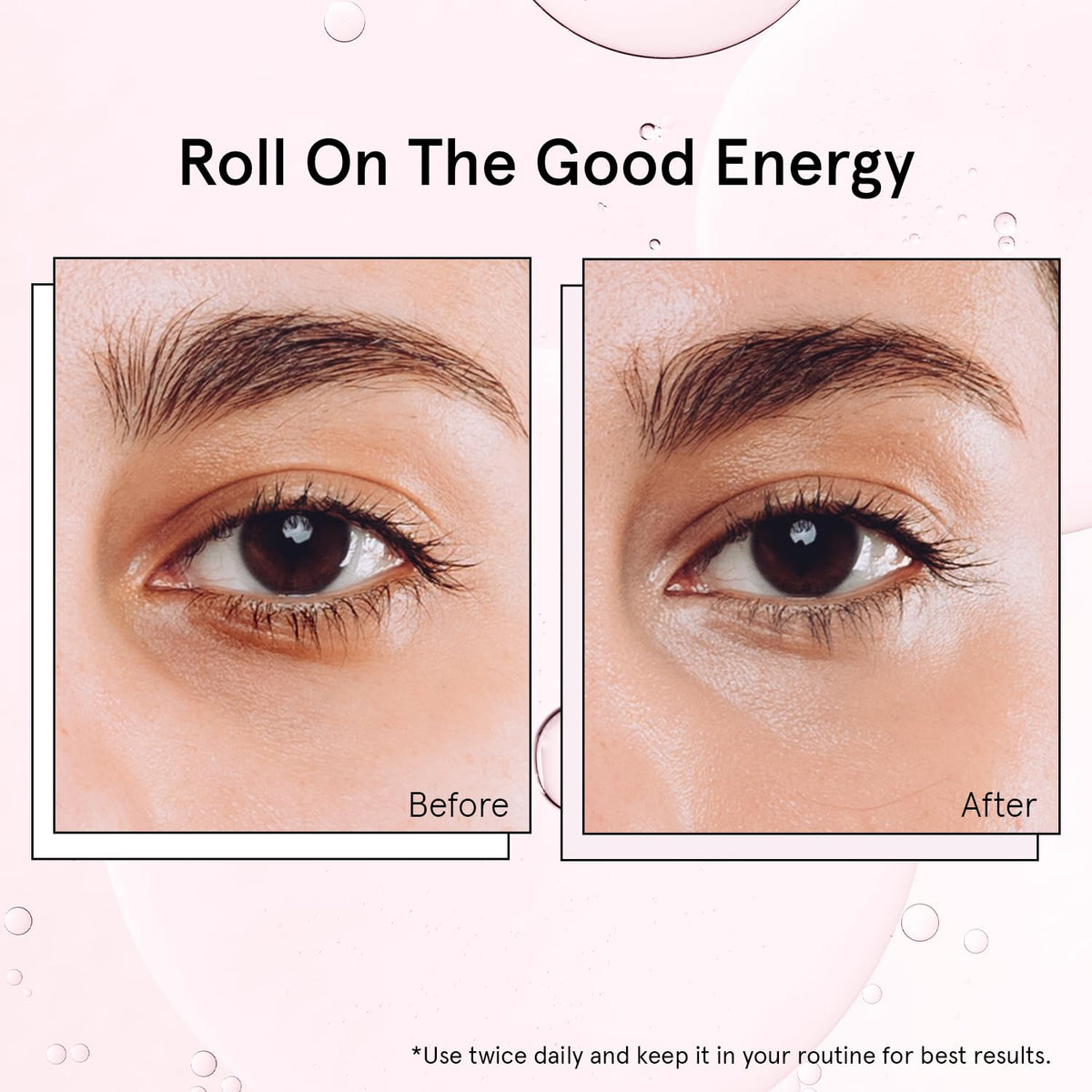 grace & stella Under Eye Brightener being applied under the eye