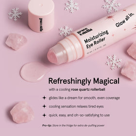 grace & stella Under Eye Brightener with Rose Quartz Rollerball packaging