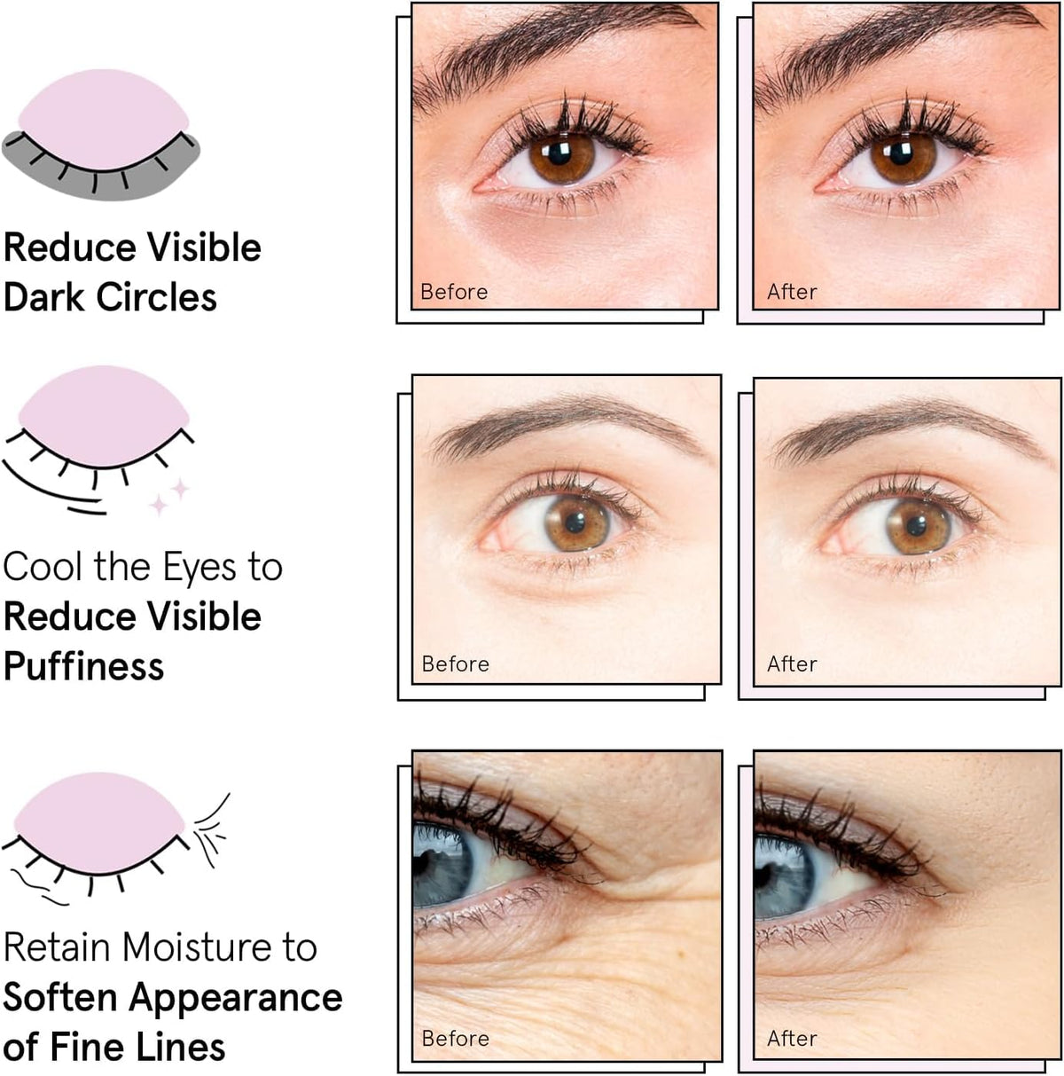 grace & stella Under Eye Mask displayed with skincare products